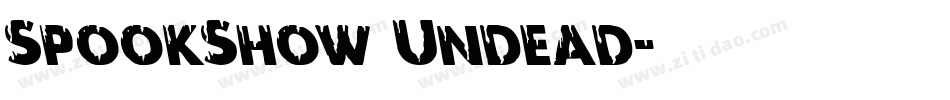 SpookShow Undead字体转换